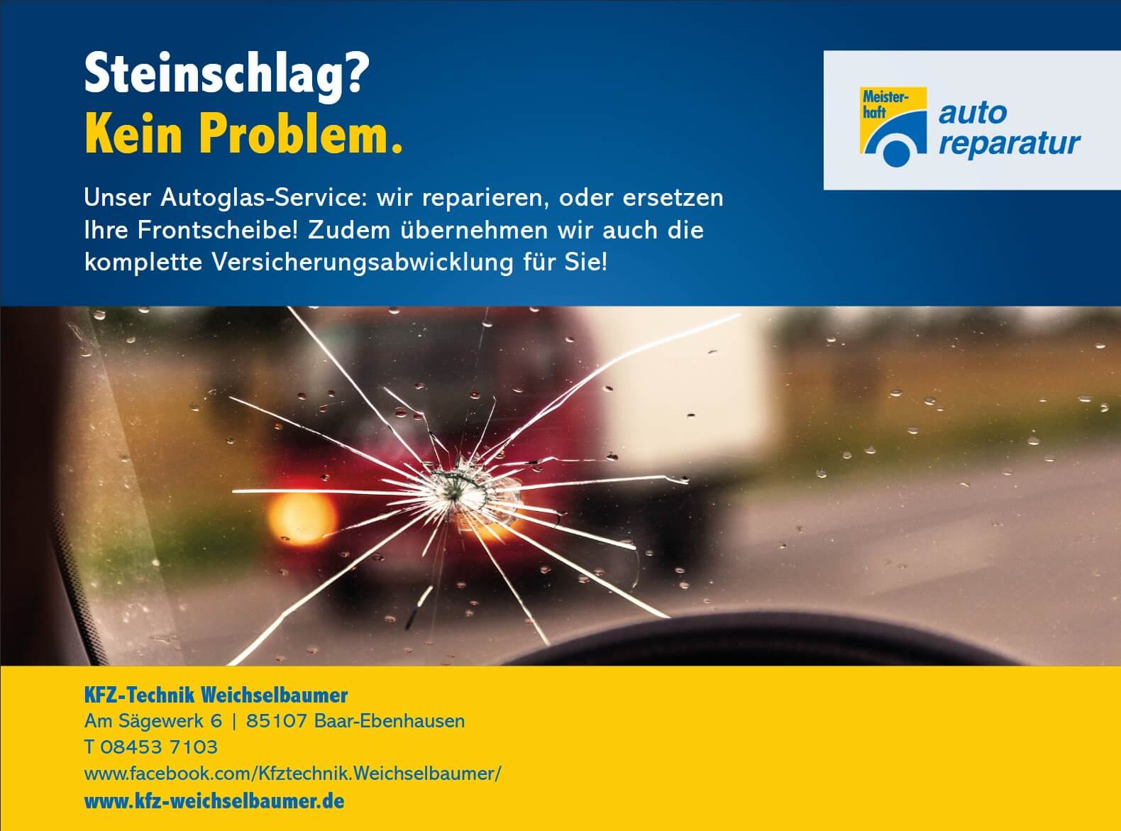 Autoglas-Service bei Kfz-Weichselbaumer Bild: Autoglas-Service bei Kfz-Weichselbaumer